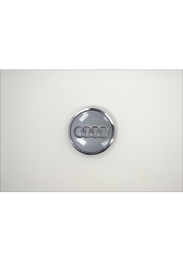 Geeksen Audi A3 A4l A6l Q3 Q5l Q7 A5 A7 Q2l Jant Kapakları - Gri 61mm, 4 Adet, 4m0601170 Uyumlu Lastik Kapakları