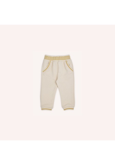 Erkek Çocuk Triko Detaylı Eşofman Altı Bej 2421bb01015-4967 001 Bej