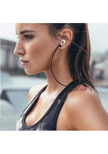 Airpods 1. Nesil / 2. Nesil Manyetik Mıknatıslı Kulaklık Silikon Askılık Siyah