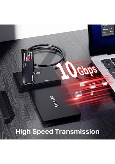 Unıtek Usb-c To M.2 Nvme + Sata Iıı Dönüştürücü +12v2a Ttkunt0015