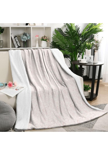 Kelebek Desenli 50x60 İnç Flanel Polar Battaniye, Yumuşak Ve Rahat-a6 Butterfly Floral Fantasy