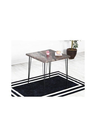 Avvio Erva Verzalit 80-80 Yemek Masası Takımı-mutfak Masası Takımı-balkon Masa Takımı - Gri Gri