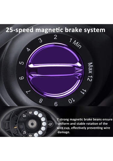 Linnhue Af2000 7: 2: 1 Hız Oran Olta Makinesi 8kg Max Drag Metal Olta Makinesi, Özellik: Sol El Modeli