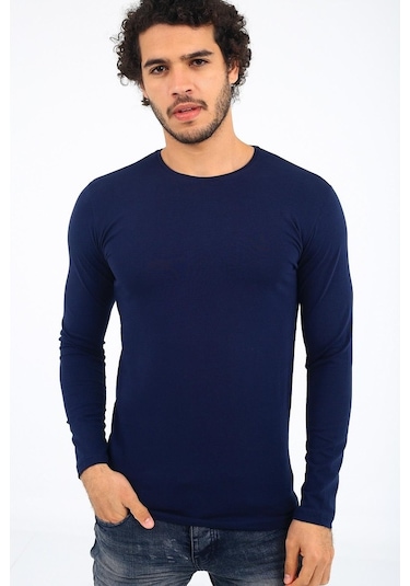 Oksit Mys Lion 4013 Slim Fit Likralı Uzunkol Basic Sweat