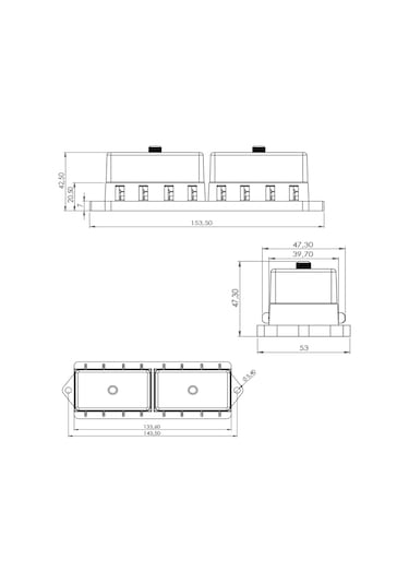 8'li Bıçak Tipi Sigorta Kutusu