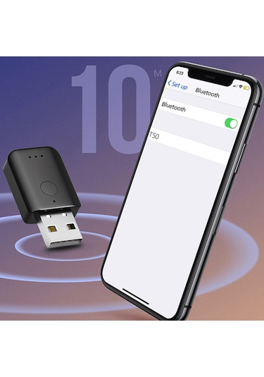 Cbtx Hq-h5 Araç Kablosuz Ses Adaptörü Bluetooth Usb Alıcı Mp3 Çalma Fm Verici Sürüş Navigasyon İçin Araç Ses Adaptörü