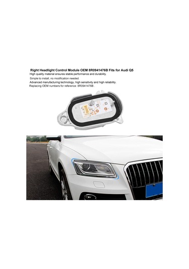 Reedark Audi Q5 Sağ Far Kontrol Modülü - Oem:8r0941476b - Yüksek Kalite - Kolay Kurulum - 2013-2017 Uyumlu