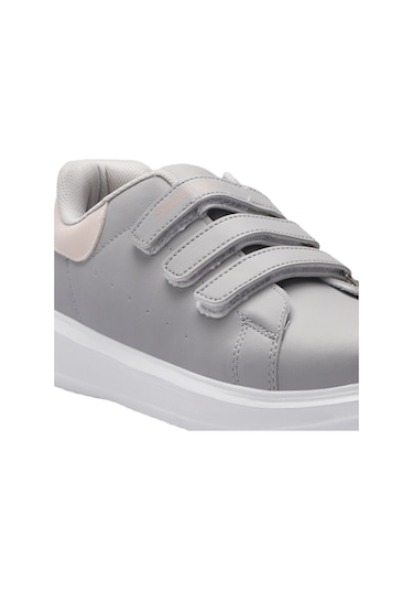 Slazenger LOVE I Çocuk Cırt Cırtlı Gri / Pembe Günlük Spor Ayakkabısı