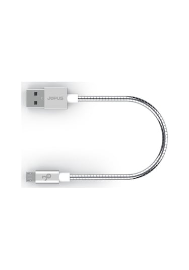 Jopus Micro Data Kablosu JO-DK5 20cm Short Spiral Gri