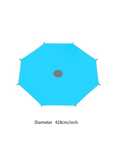 Suntek Trampolin Güneşlik Örtüsü Arka Bahçe Mavi Oyun 4.28m