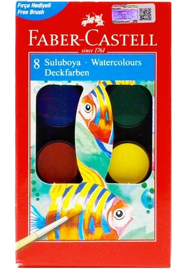 Faber-castell Suluboya 8 Renk