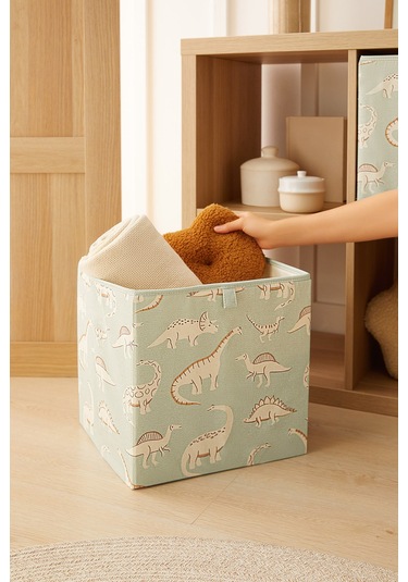 Ocean Home Textile Çocuk Odası Dinozor Kutu 33 x 30 x 33 CM