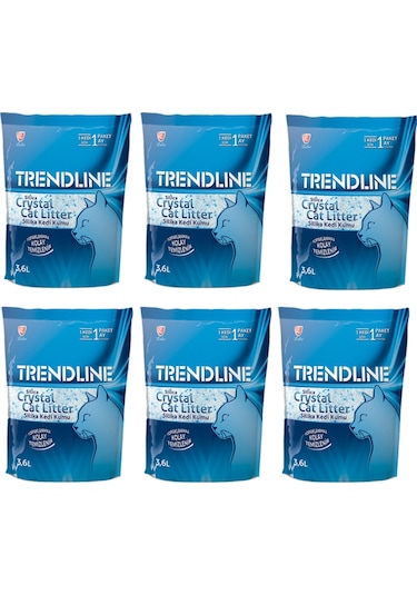 Trendline Tozsuz Silika Kristal Kedi Kumu 6 x 3600 ML
