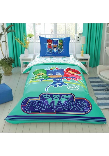 Lisanslı Taç Pj Masks Move Pamuk Nevresim Takımı