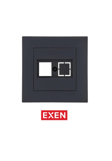 Exen Füme Data Priz Jaksız Mekanizma Çerçeve Dahildir