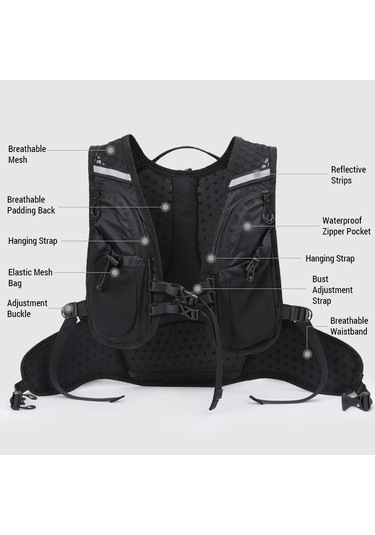 Inoxto-hidrasyon Koşu Sırt Çantası Bisiklete Binme Nefes Alabilen Y29166w Beyaz