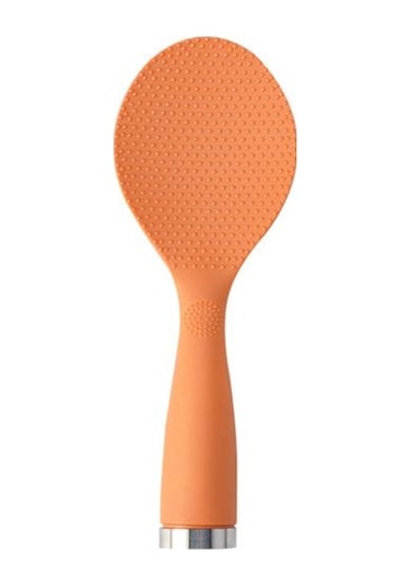 Turuncu Pirinç Küreği Uzun Saplı Sofra Gıda Sınıfı Modern Ayakta Kaşık Pişirme Aksesuarları Mutfak Malzemeleri