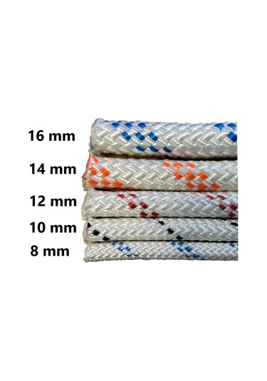 Orca 14mm 100 Metre Statik İskota Halat Ht Polyester En1891 Typeb