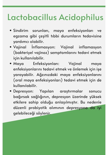 Microbiome Lactobacillus Acidophilus 30 Kapsül