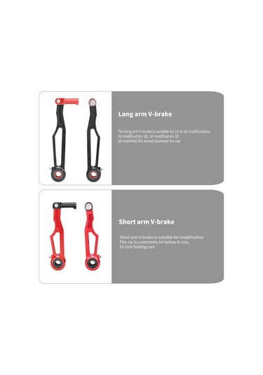 Katlanır Bisiklet V Fren Hafif Ağırlık Alüminyum Alaşım V Fren Kelepçe Bisikletler Fren Kaliper Bisiklet Aksesuarları Beyaz