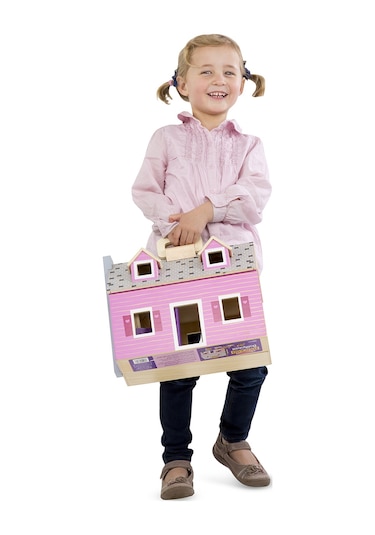 Melissa And Doug Ahşap Taşınabilir Küçük Mobilyalı Ev