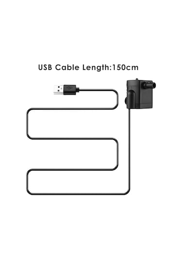 Cbtx 1.5m Mikro Usb Dc Sessiz Fırçasız Su Pompası Siyah 001