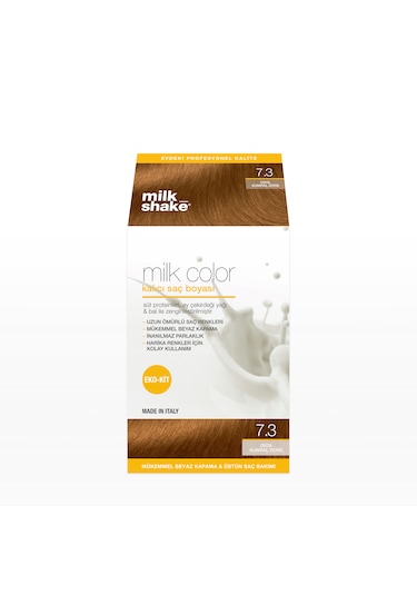 Milk Shake Milk Color Eko Kit Saç Boyası Orta Kumral Dore - 7.3
