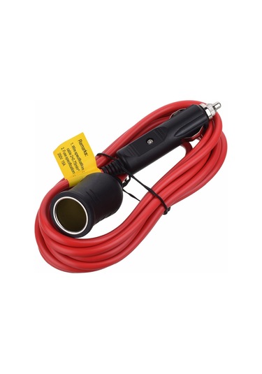 Konesam 12v/24v Araç Güç Uzantı Kablosu, Sigara Çakmak Soketi, 3.6m 16awg, 15a Akım, Ev Aletleri Ve Elektronik Cihazlar İçin