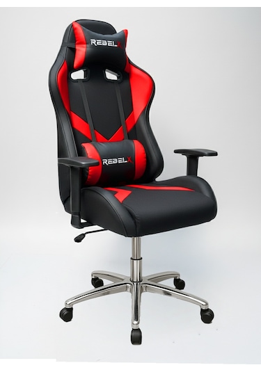 Oyuncu Koltuğu Basic Krom Ayak Kırmızı Renk