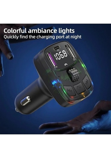 Moly Çok Güçlü Xiaoguang Araç Şarj Cihazı Bluetooth 5.3 Fm Verici