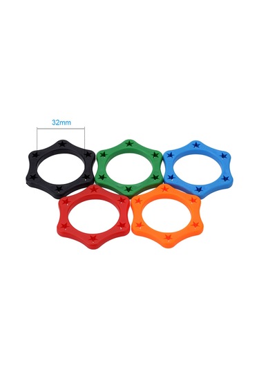 Vkemall Mikrofon Kaymayı Önleyen Lastik Halkalar - 5 Parça Çok Renkli Set