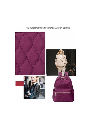 Seyahat Kadın Sırt Çantası Rahat Su Geçirmez Gençlik Bayan Çantası Kadın Büyük Kapasiteli Kadın Omuz Çantaları Red Sırt Çantası Sırt Çantaları 9a6apy Mor