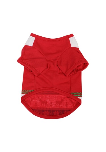 Xindoker Noel Temalı Köpek Tişörtü - Evcil Hayvanlar İçin Şık Ve Rahat Giyim Seçeneği Çok Renkli