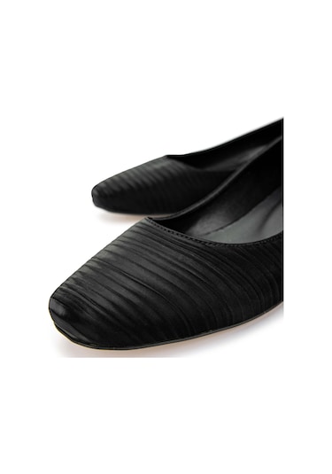 Tamer Tanca Kadın Hakiki Deri Siyah Babet Ayakkabı 891 2016 Bn Ayk Sk24-25 Sıyah Siyah