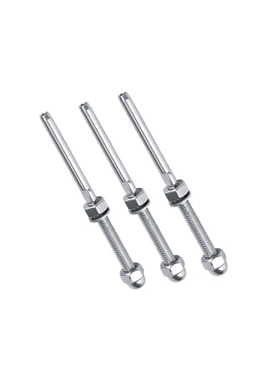 Springsun 10 Adet 316 Paslanmaz Çelik Teli Gerintici, 1/8" Kablolar İçin, Somun-montajlı, Ahşap Direk Uyumlu Diğer