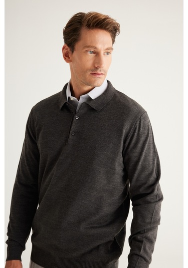 Altinyildiz Classics Erkek Antrasit-Melanj Standart Fit Normal Kesim Polo Yaka Triko 4A4923100003ANMXXL Antrasit Melanj Altinyildiz Classics Erkek Antrasit-Melanj Standart Fit Normal Kesim Polo Yaka Triko 4A4923100003ANMXXL Antrasit Melanj