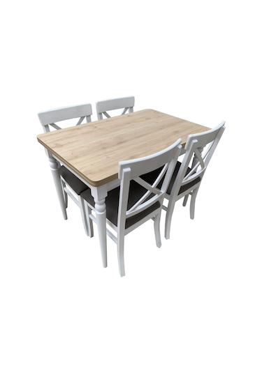 Evimeaksesuar 4 Adet Çapraz X Döşemeli + 70X110 Yanlardan Açılır Smart Masa