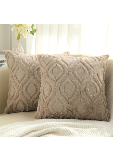 Olanly Yumuşak Minder Örtüsü 45x45 Peluş Yastık Kılıfı Rahat Ev Dekor Atmak Açık Gri 40x40cm Açık Gri