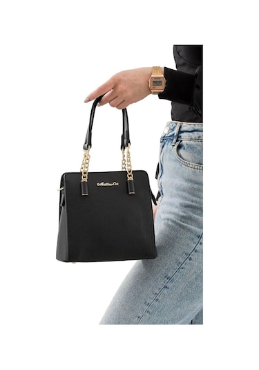 Matthew Cox Siyah Kadın El Çantası T763 001