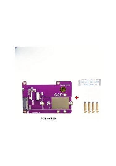 Xuweiwei Raspberry Pi 5 Pcıe M2 Nvme Ssd Kapagi 2242 2280 2230 Desteği Fpc Koruyucu Kablo Yüksek Hızlı Veri Transferi Pimoroni Projesi