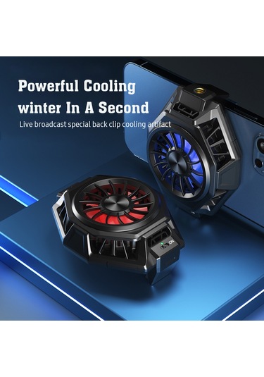 Maiyame Telefon Soğutucu Klip İle Hızlı Kablosuz Şarj - Portatif Fanlı Soğutma, Hafif Ve Sessiz İşlevi