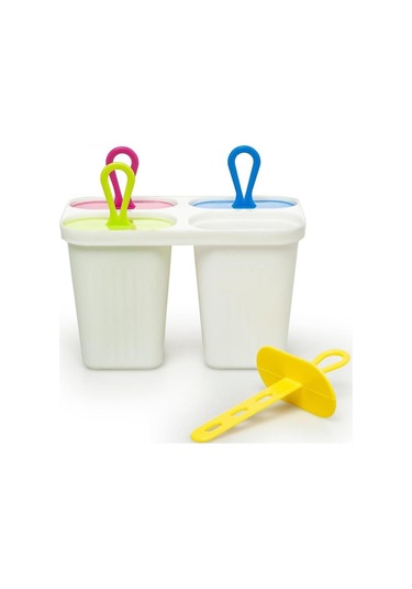 Moonstar Dondurma Kabı Meybuz Dondurma Kalıbı 4 Lü Çok Renkli