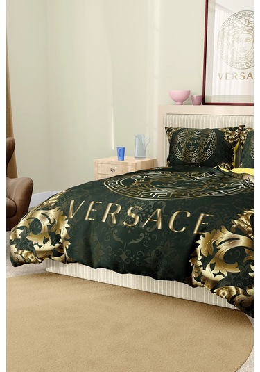 Marka Nevresim Takımı Çift Kişilik Pamuklu Saten Kumaş 6 Parça 3d Dijital Baskı Duvet Cover Set Model No:96 Renkli