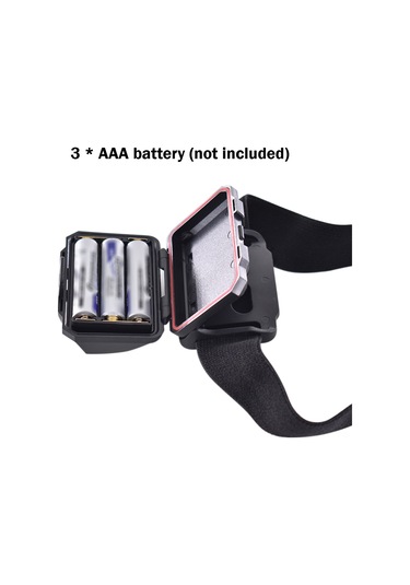 Taşınabilir Led'li Baş Feneri El Feneri Çalışma Işığı Ultra Parlak Beyaz Işık Baş Lambası, Dış Mekan Balıkçılığı Ve Kamp İçin 3 Aydınlatma Modu İle Siyah