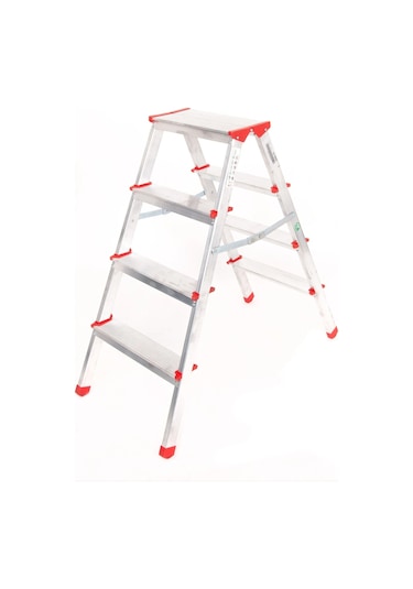 Cömert Alüminyum Çift Çıkışlı 4 Basamaklı Merdiven