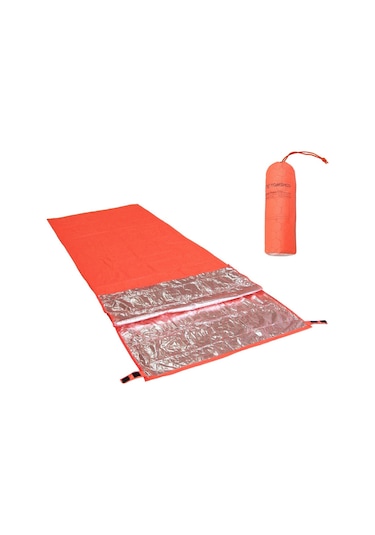 Tomshoo Taşınabilir Sıcak Tek Kullanımlık Yansıtıcı Uyku Tulumu Turuncu