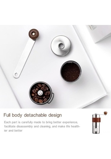 Didadodo Manuel Kahve Öğütücü, El Değirmeni, Paslanmaz Çelik, Taşınabilir, Seyahat İçin Pratik Tasarım Diğer