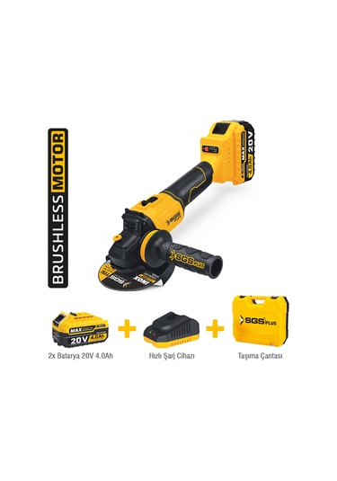 Sgs 115mm Akülü Avuç Taşlama / 20 Volt / 4 Ah / Bl