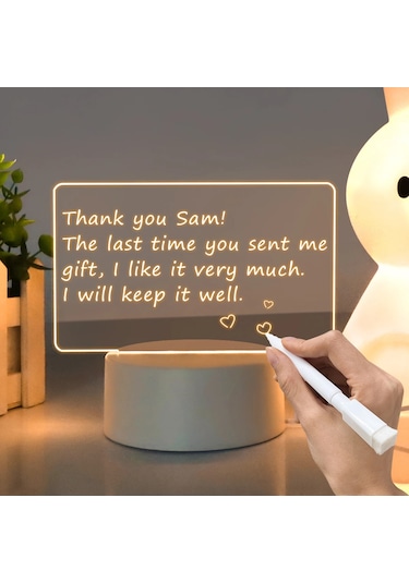 Usb Mesaj Panosu Tatil Işık Kalem Not Kurulu İle Yaratıcı Led