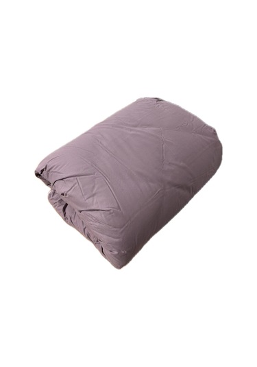 Clasy %100 Pamuk Ranforce Tek Kişilik Çift Taraflı Yorgan Mor-siyah Düz Desen